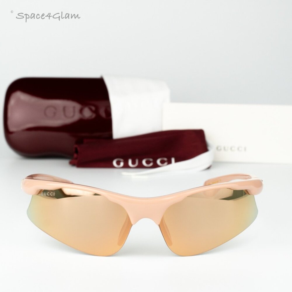 Gucci Men Sunglasses Pink Mirror Mask GG1774S 004 BRAND NEW - Picture 3 of 8